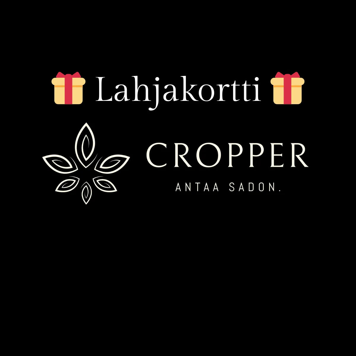 Cropper Lahjakortti | Täydellinen Lahja Kasvien Kasvattajille - Cropper