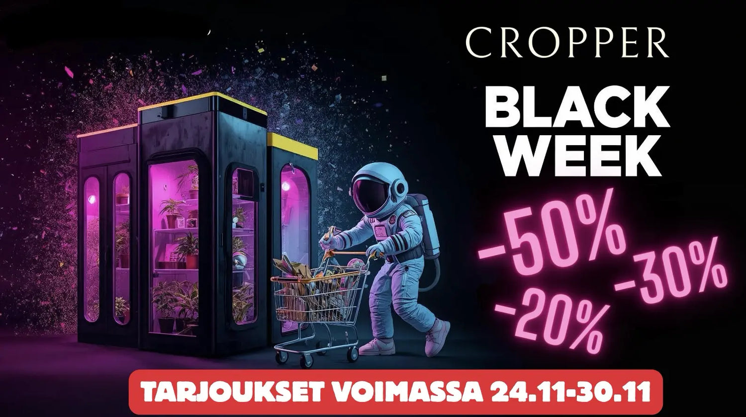 Black Week 2025 | Cropperin vuoden suurimmat tarjoukset