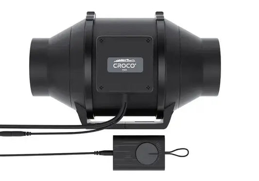 Croco kanavapuhallin EC + Nopeuden säädin 100 mm 345 m³/h BF-100