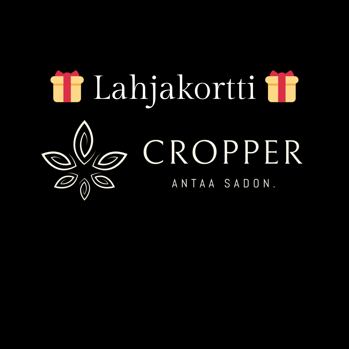 Cropper Lahjakortti | Täydellinen Lahja Kasvien Kasvattajille - Cropper