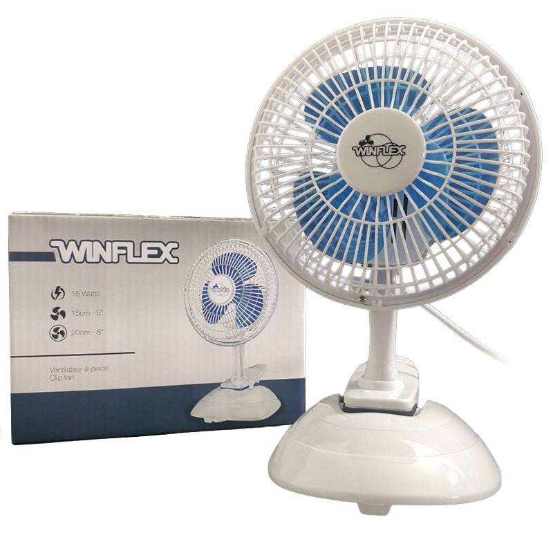 Winflex klipsituuletin 15W 2-nopeuksinen - 20cm