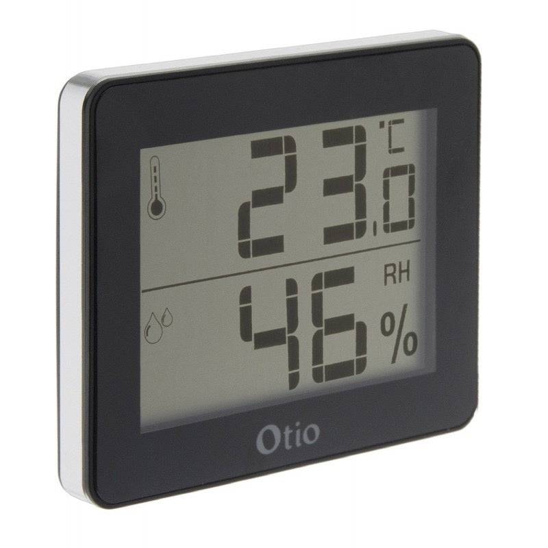 Otio Sisälämpömittari – Kosteusmittari LCD-näytöllä | Musta