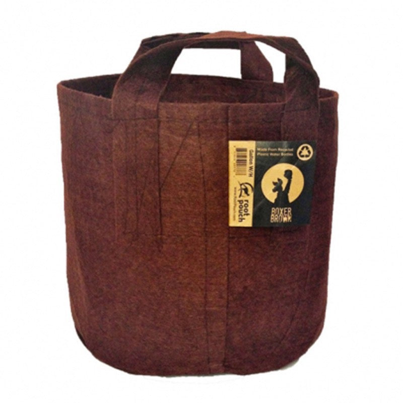 Growbag Root Pouch kangasruukku 28x26cm 16L kahvoilla, ruskea